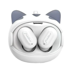 Fiddler - Audífono Bluetooth Cat Kawaii Rolling Face