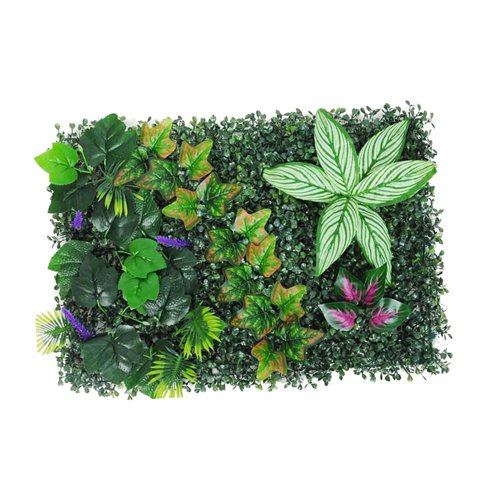 Bothyi - Panel De Pared De Planta Artificial, Panel De Pared De Hierba Sintética Para Patio Trasero, Fiesta De Boda, Estilo H