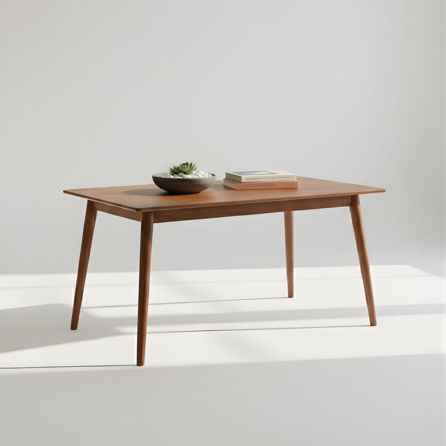Pandalino - Mesa Rectangular Cosmo 160x80 Cm | Madera Oscura
