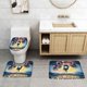 thumbnail image 2 of En Tus Sueños Juego de 3 alfombras de baño de coral fleece: tapete de baño + alfombra de inodoro en forma de U + funda de tapa de inodoro en forma de O, 2 of 6