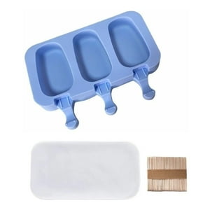 Genérico - Moldes De Silicona Para Helados Molde Paletas Helado Cn Tapa