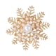 thumbnail image 3 of Broche De Copo De Nieve Elegante Broche De Copo De Nieve De Invierno Para Vestir Ropa Bufanda Oro, 3 of 5