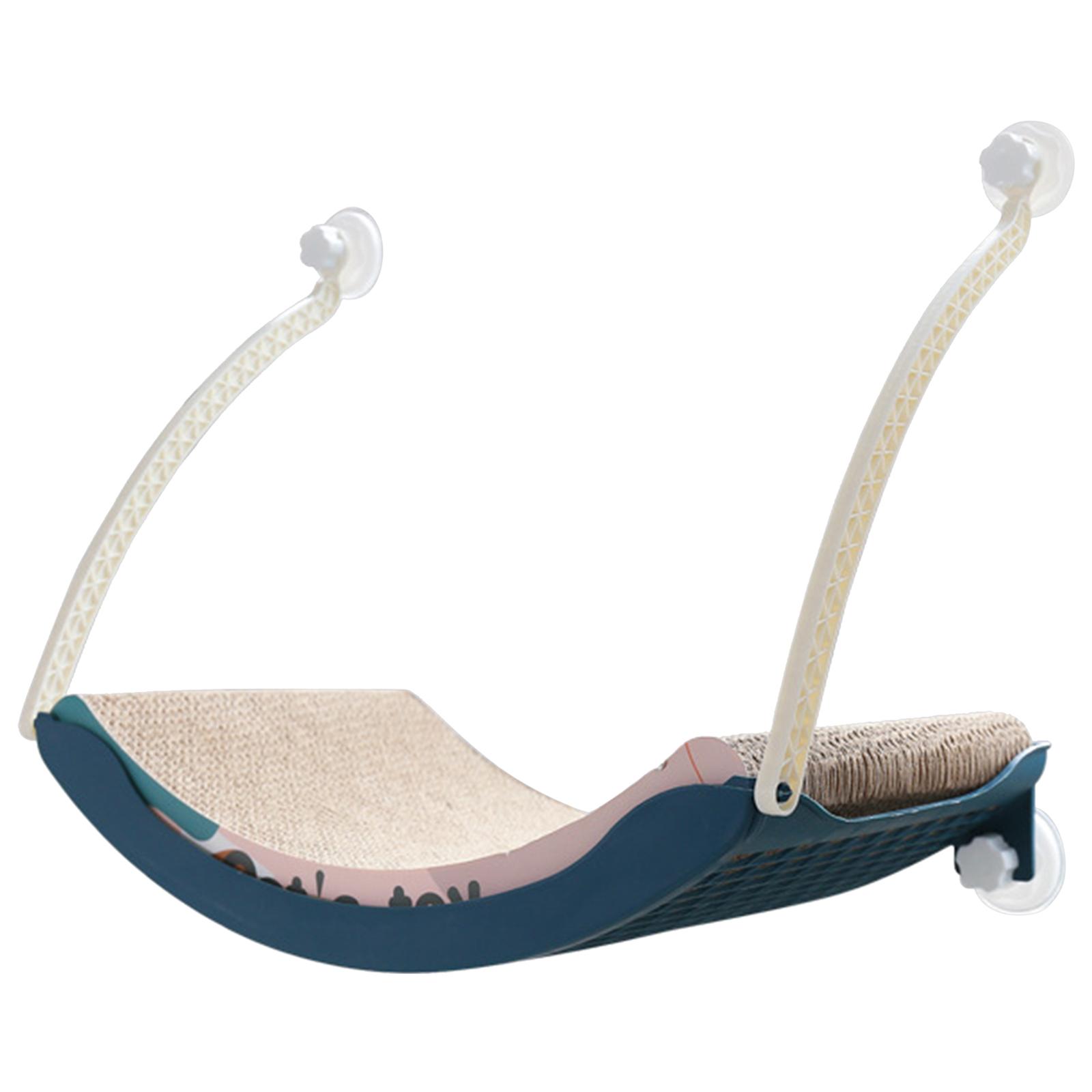 Magideal - Cama Para , Percha Para Ventana De Gato, Ventosas Para Asiento De Ventana, Hamaca Para Gato Que Ahorra Espacio, Asiento De Para Mascotas - Tablero Azul Para Rascar
