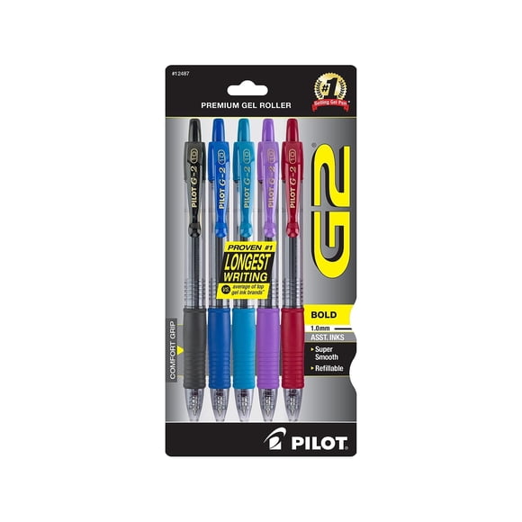 Bolígrafos Gel-Ink PILOT G2 Premium Bold Point 1.0 mm