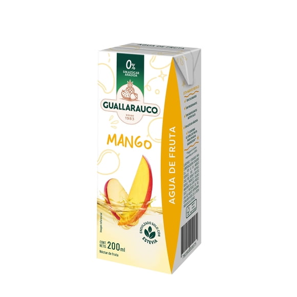 Agua de Fruta Guallarauco Mango, 200 ml
