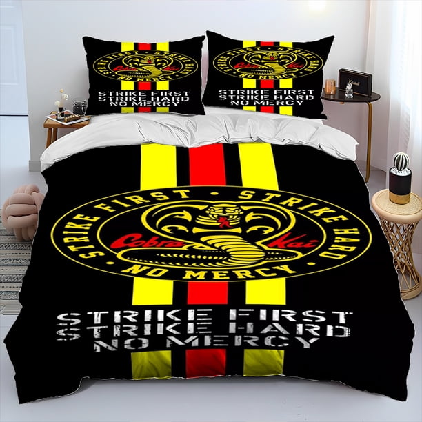 3D Cobra Kai Amanda TV Karate Comforter Bedding Set,Duvet Cover Bed Set Quilt Cover Pillowcase,King Queen Size Bedding Set kids Bed Sheets