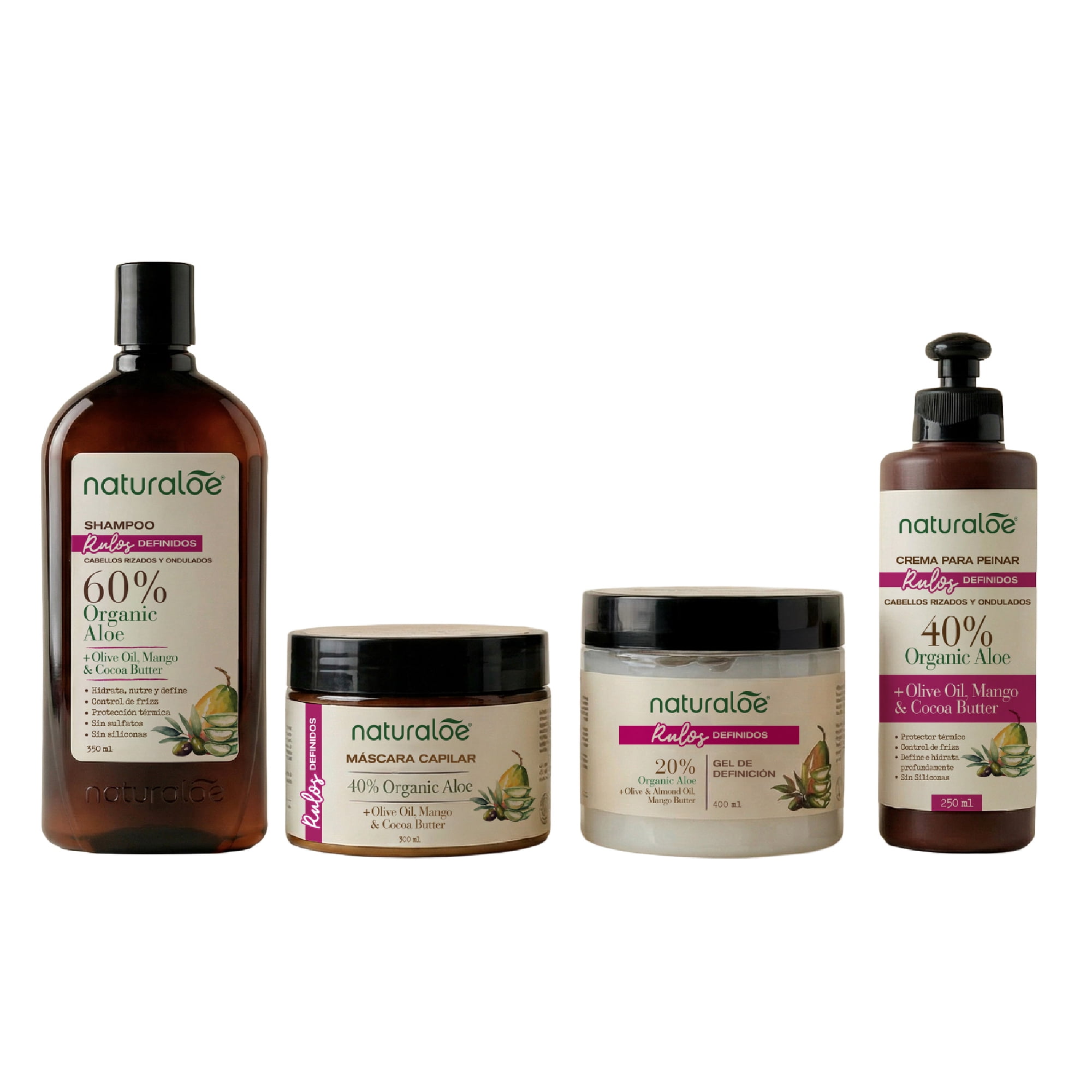 Naturaloe - Set Linea Completa Rulos Definidos
