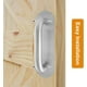 thumbnail image 4 of Tirador Para Puerta Principal Acero Inoxidable 8 Pulgadas Satinado Liso, Tornillos incluidos, 4 of 8