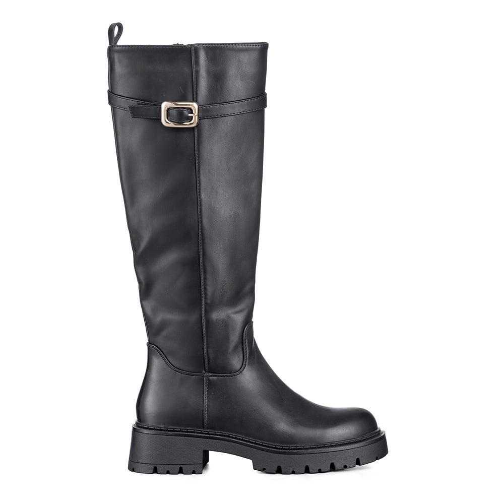 Bota Larga Mujer Eco Cuero Moda Antideslizante Weide Czy617