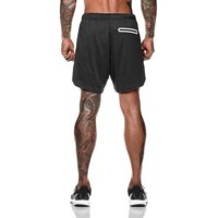 Oem - Short Gimnasio Hombre Con Calza Y Bolsillo Para Celular Negro M