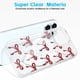 thumbnail image 5 of Funda Svanove para iPhone 14 Pro, diseño de lazo burdeos transparente, 5 of 7
