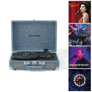 Tornamesa Crosley / Cruiser Deluxe Bt Blue Jeans + 4Lp Exc