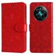 thumbnail image 3 of Funda tipo cartera FOXDOCK para Realme 12 4G , diseño girasol en relieve, cuero PU, cierre magnético, soporte y tarjetero, 3 of 5