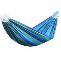 Concepts Life - Hamaca De Algodón Azul Y Verde 2 Plazas 180X150 Cm