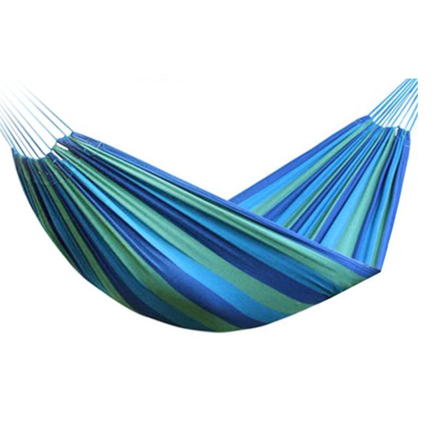 Concepts Life - Hamaca De Algodón Azul Y Verde 2 Plazas 180X150 Cm