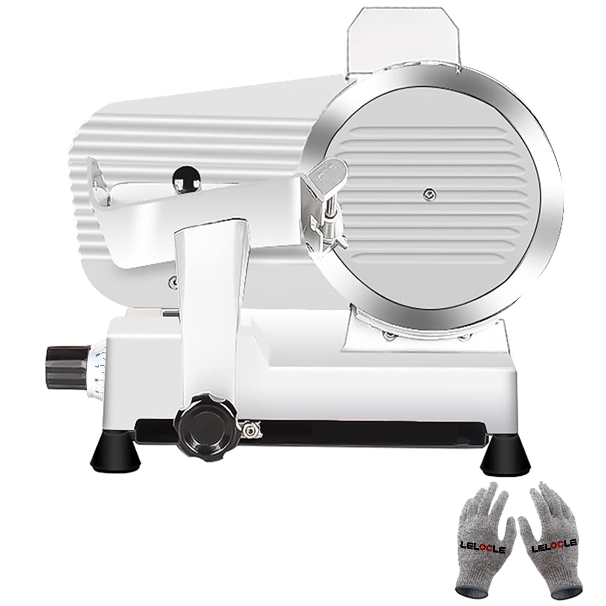 Cortadora De Carne Lelocle, 340 W, Eléctrica, 25 Cm, Para Hogar/comercio