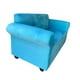 thumbnail image 2 of Sofa 2 Cuerpos Barcelona Felpa Turquesa, 2 of 3