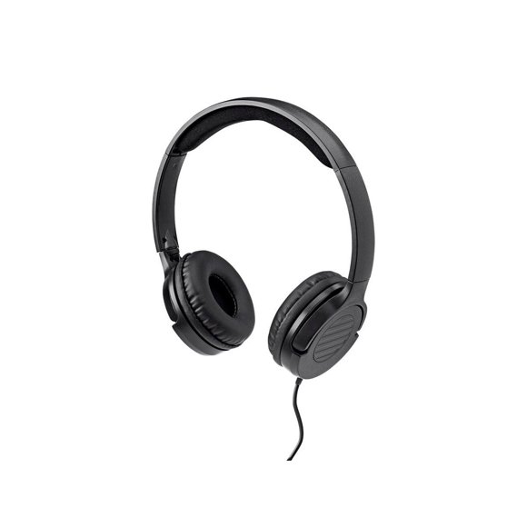 Auriculares Monoprice Hi-Fi, ligeros, supraaurales con micrófono, color negro