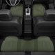 thumbnail image 1 of Alfombrillas de coche Motor Trend de 3 piezas, verdes e impermeables, 1 of 8