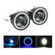 thumbnail image 1 of X2 Foco Neblinero Led Ojos De Ángel Blanco Y Aro Azul 64mm, 1 of 2
