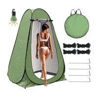 Genérico - Carpa De Baño Portátil Carpa Para Ducha Privada Verde Oscuro