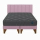 thumbnail image 2 of Cama Europea Somnia 2 Plazas + Respaldo Tubular Madera Lino, 2 of 6