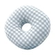 thumbnail image 2 of Almohada Para Piercing De Oreja En Forma De O Con Un Agujero Suave Para Personas Que Duermen De Lado Relajación Azul A Cuadros, 2 of 3