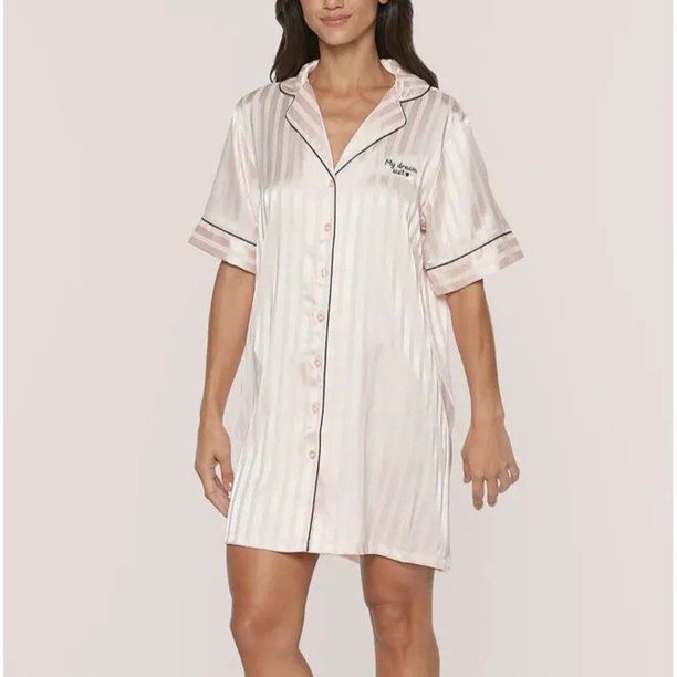 Camisola Satín Mujer con Diseños | Sofisticación Nocturna