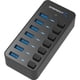 thumbnail image 1 of Hub USB SABRENT HB-BUP7 de 7 puertos USB 3.0 con adaptador de corriente, 1 of 6