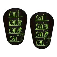 Ioensy - 2X Mini Espinilleras De Fútbol Espinilleras De Entrenamiento De Fútbol Para Niños Niños Niñas Xs Letras Negras Y Verdes