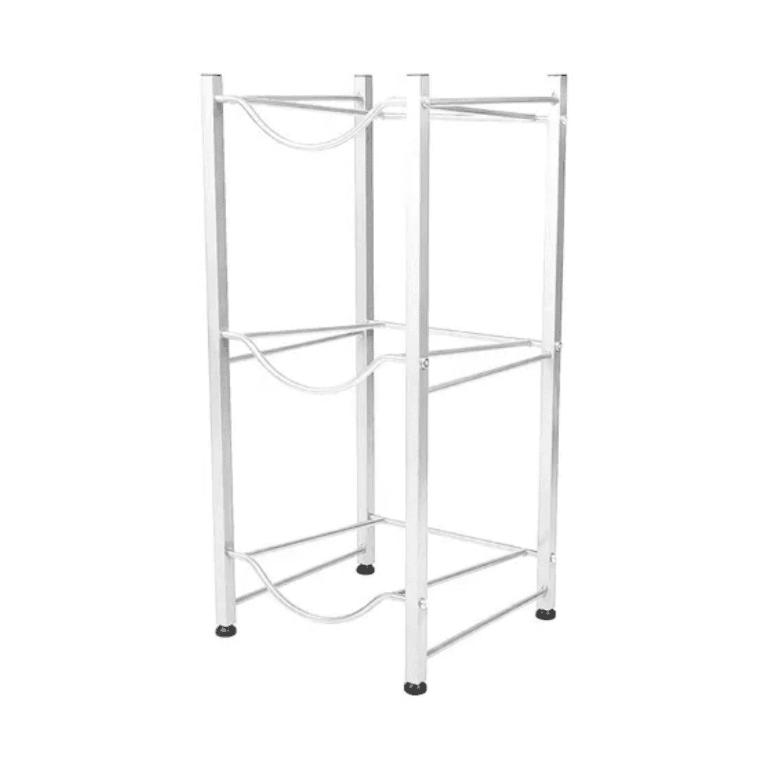 Importclick - Organizador Estante Rack 3 Botellones Agua 20 L Blanco