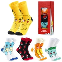 Calcetines De Pokémon Pikachu Para Niños, Niñas Y Mujeres