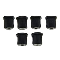 Magideal - 6 Piezas De Casquillos Para Cuerdas De Guitarra A Través Del Cuerpo, Piezas De Repuesto Para Enhebrado De Cuerpo De Bajo Eléctrico Y Hebilla De Negro