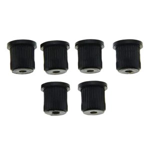 Magideal - 6 Piezas De Casquillos Para Cuerdas De Guitarra A Través Del Cuerpo, Piezas De Repuesto Para Enhebrado De Cuerpo De Bajo Eléctrico Y Hebilla De Negro