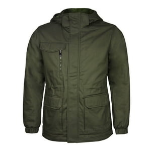Andesland - Parka Larga Forro Peluche Gorro Desmontable Unisex