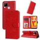 thumbnail image 3 of Funda tipo cartera FOXDOCK para Realme C15 , diseño girasol en relieve, cuero PU, cierre magnético, soporte y tarjetero, 3 of 5