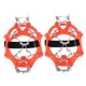 thumbnail image 3 of 1 Par De Zapatos De 13 Dientes Cubiertas De Botas Crampones Hielo Nieve Antideslizante Pinza Naranja M, 3 of 5
