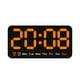 thumbnail image 4 of Reloj digital LED de escritorio despertador temperatura portátil escritorio reloj de pared reloj electrónico para dormitorio salón hogar sala de estar Naranja, 4 of 5