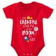 thumbnail image 1 of Baby Girls Cute Casual Romper With "My Grandma Loves Me To The Moon" Print For Summer Pregnancy Gift, 1 of 5