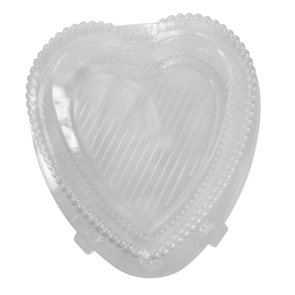 Recipiente para alimentos, plástico en línea, KitchenDance Heart, 150 L, transparente