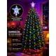 thumbnail image 5 of Luces Navideñas Cascada Para Árbol Con Estrella, 1.5 Metros Led Multicolor, 5 of 5