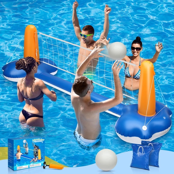 Set de voleibol de piscina KIDDITOY 118 con cancha inflable y pelota
