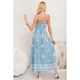 thumbnail image 3 of Maxi Vestido Largo Verano Mujer Holgado Pabilos Estampado 3359, 3 of 3