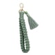 thumbnail image 2 of Macrame Llavero Pulsera Mujer Billetera Encantos Portátil Llavero Cadena Titular Verde, 2 of 5