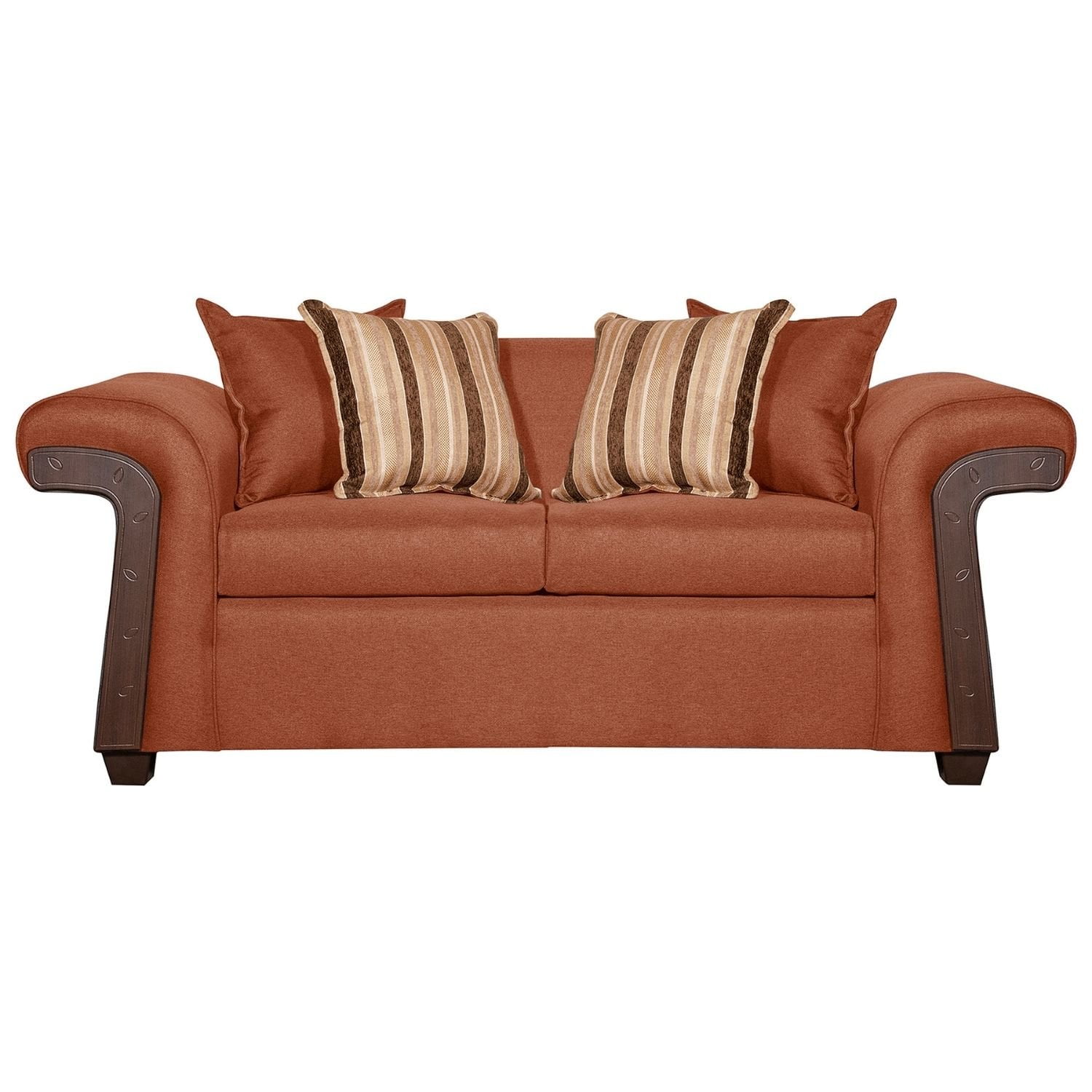 Ruzam Mobel - Sofá 2 Cuerpos Napoles Terracota