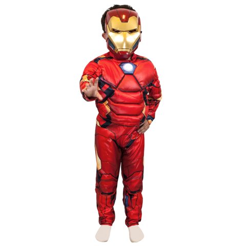 Marvel - Disfraz Iron Man Con Músculos Talla 7 A 8 Años