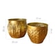 thumbnail image 4 of Set de 2 Macetas Maceteros Grandes Dorados, 4 of 4