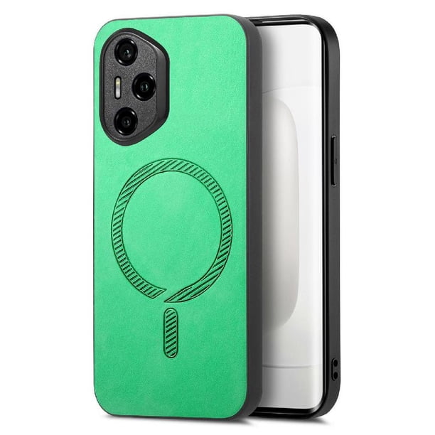 Magnetic Slim Case for Honor 300 Pro with Camera Guard & Anti-Scratch Back Green