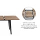 thumbnail image 4 of Mesa de Comedor Extensible Relan Trowa 160-200 x 90 x 76 Cm, 4 of 10