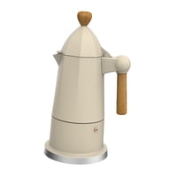 Bothyi - Cafetera Italiana Moka De 6 Tazas, Estilo Octogonal, Ideal Para Camping, Restaurante Y Cafetería, Color Blanco